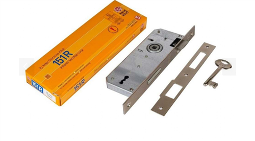 KALE EKSTRA GÖMME KAPO KİLİDİ TEK  ANAHTARLI - OVAL NİKEL 35 MM